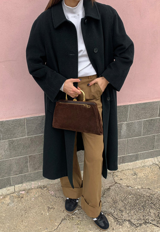 Vintage bottle green coat