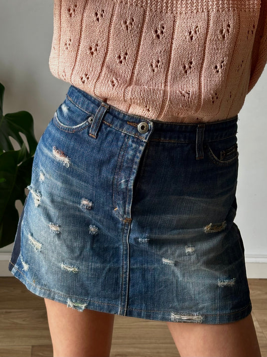 D&G denim mini skirt