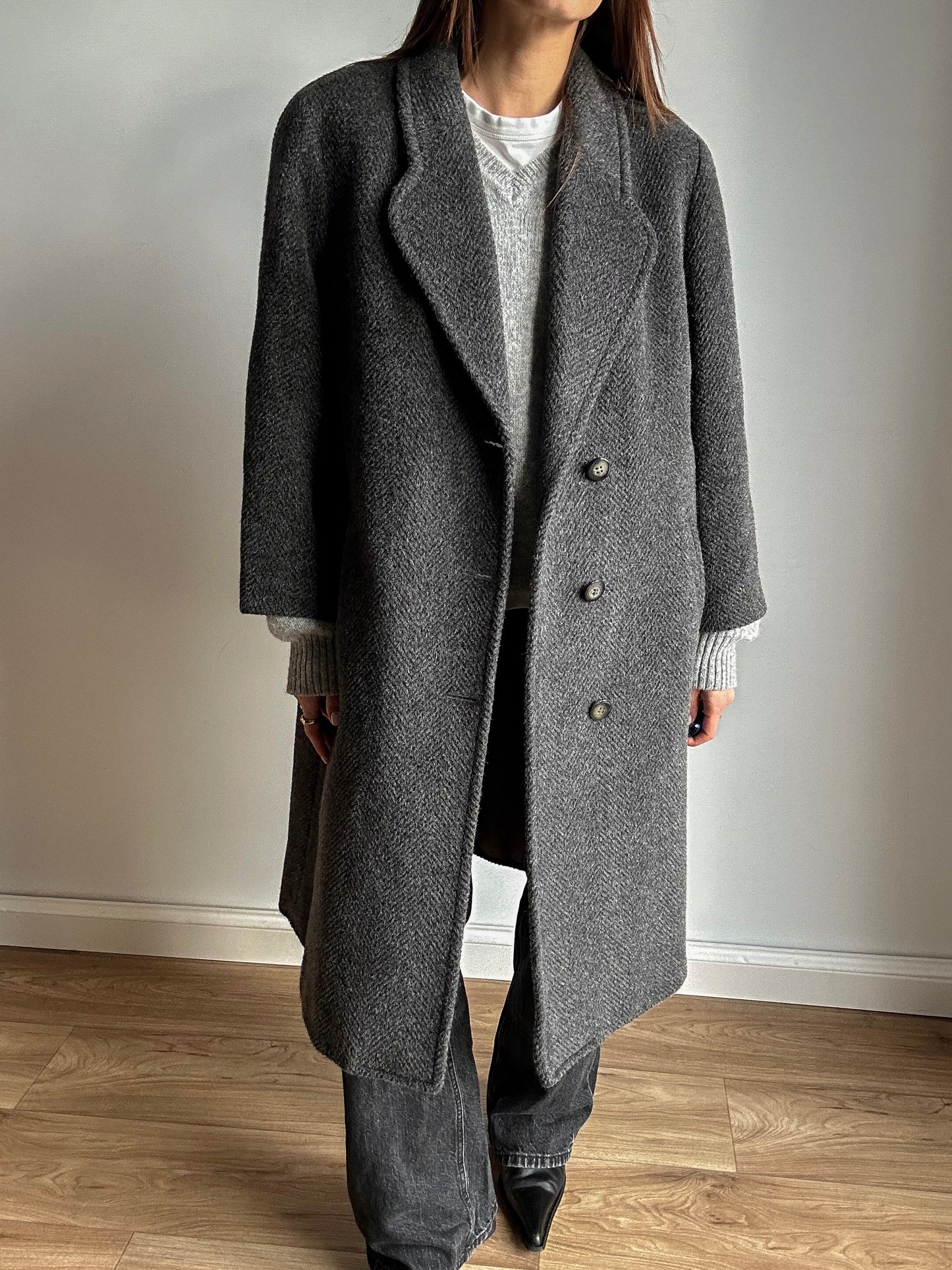 Spinato grey coat