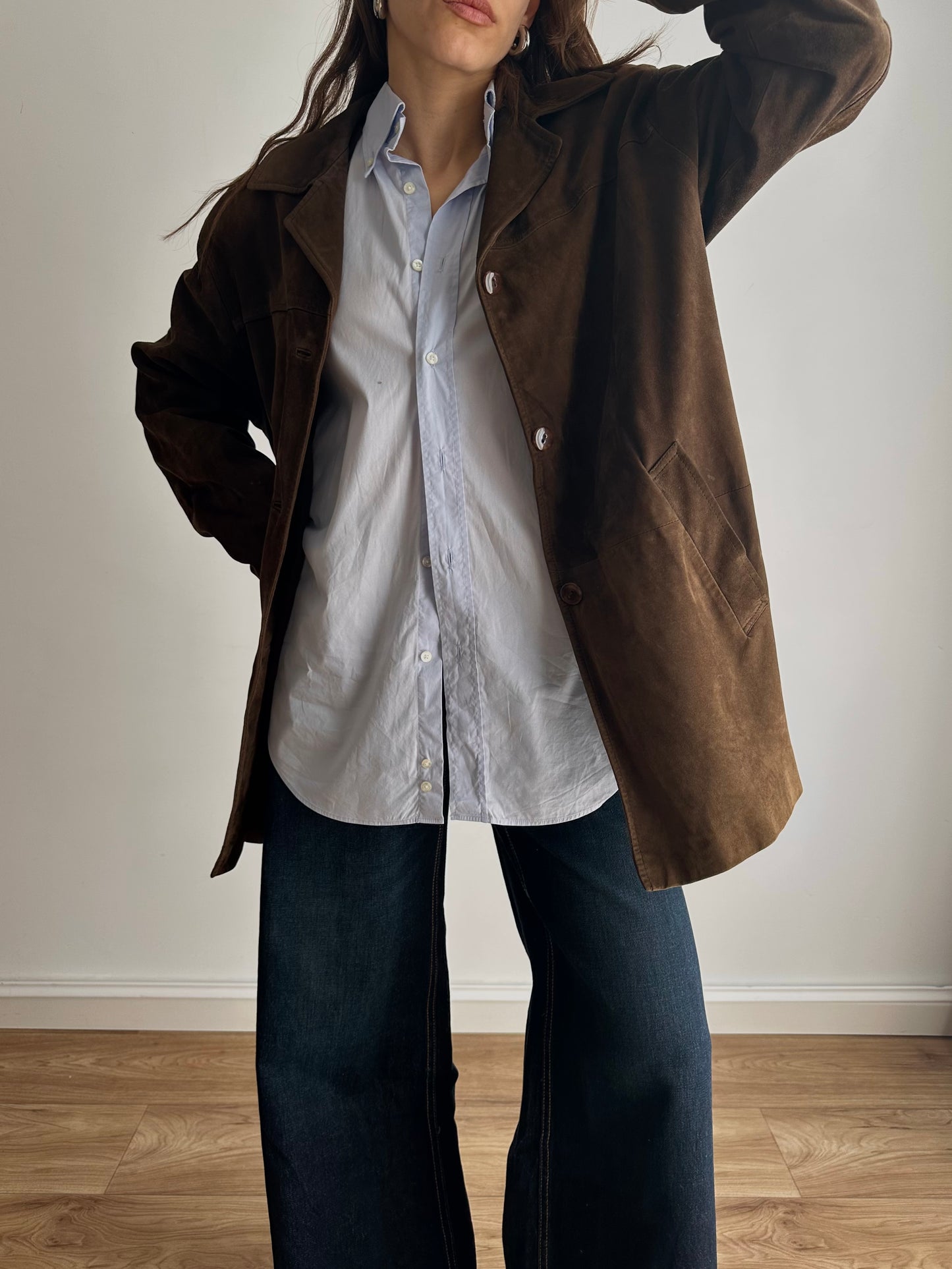 Suede choco jacket