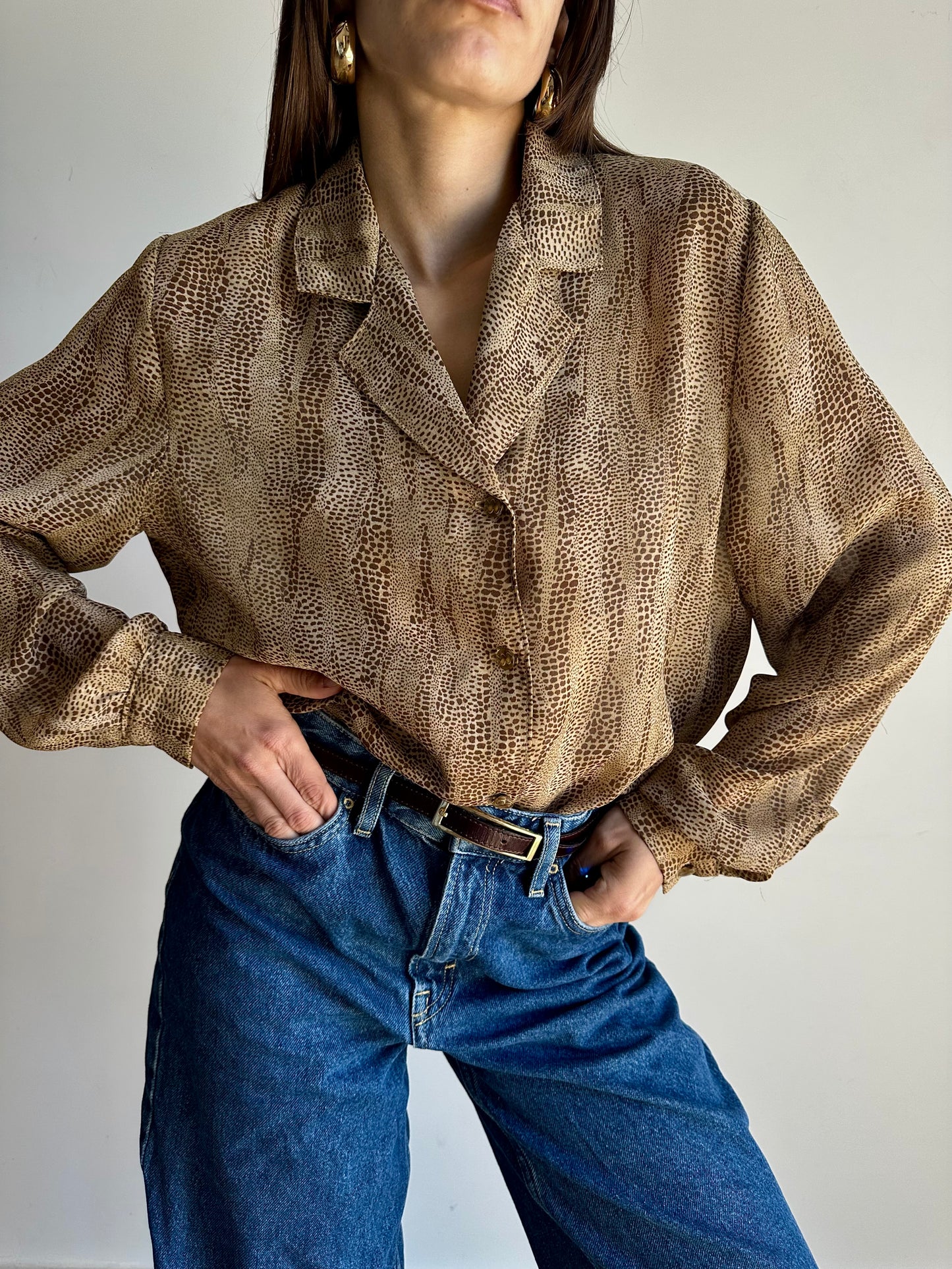 Snake print shirt