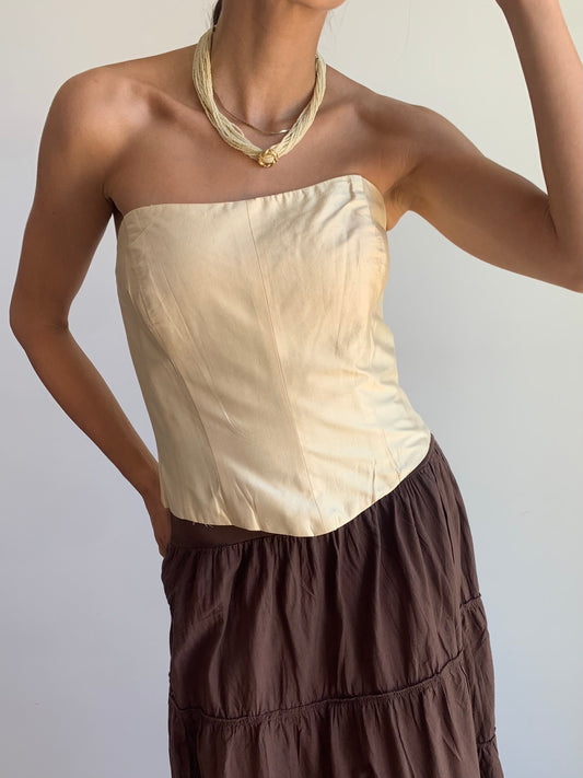 Gold bustier