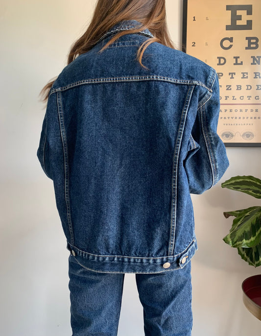 Dark wash denim jacket