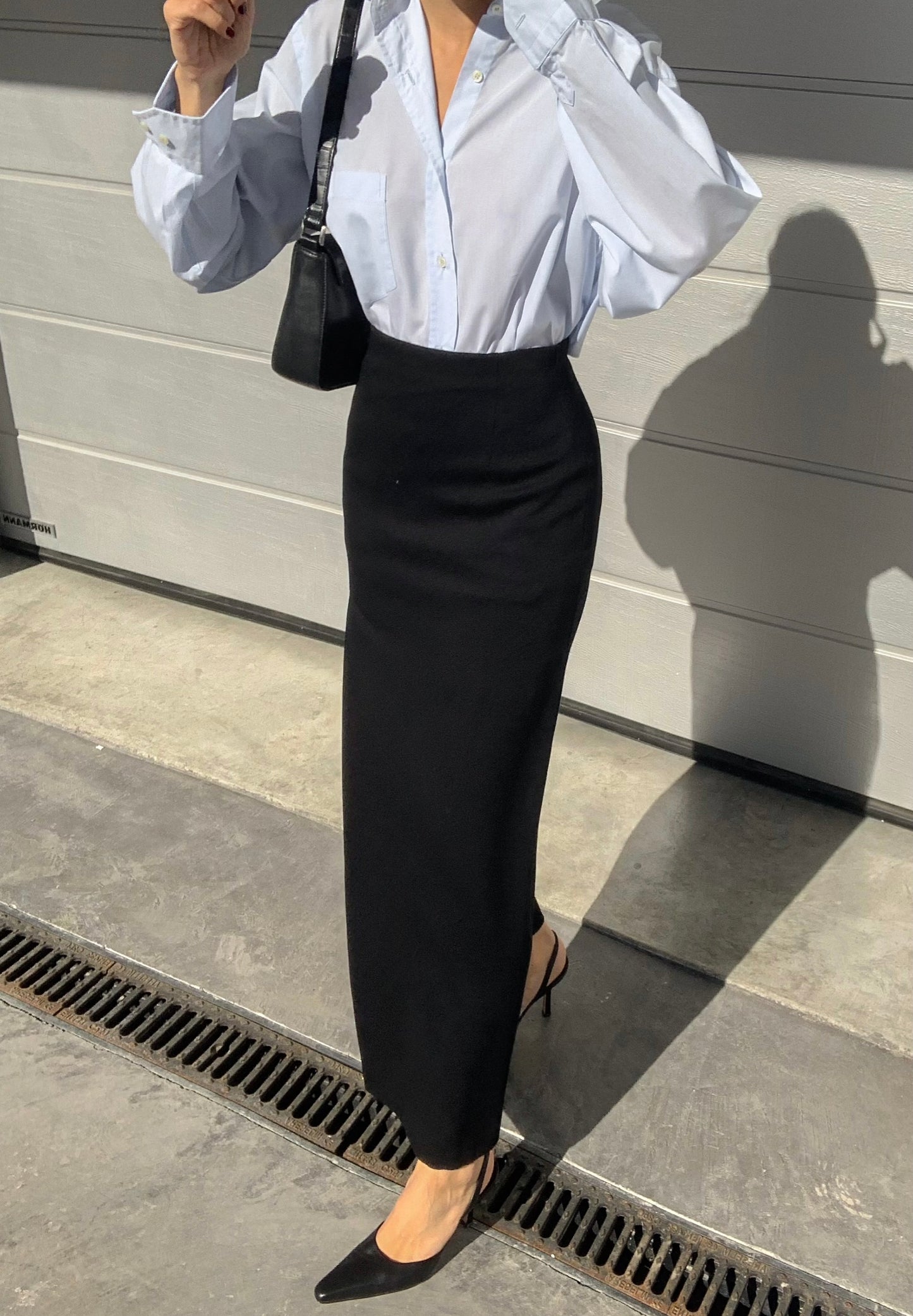 Vintage maxi skirt with slit