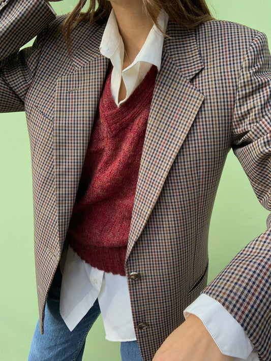 Vintage pure new wool blazer