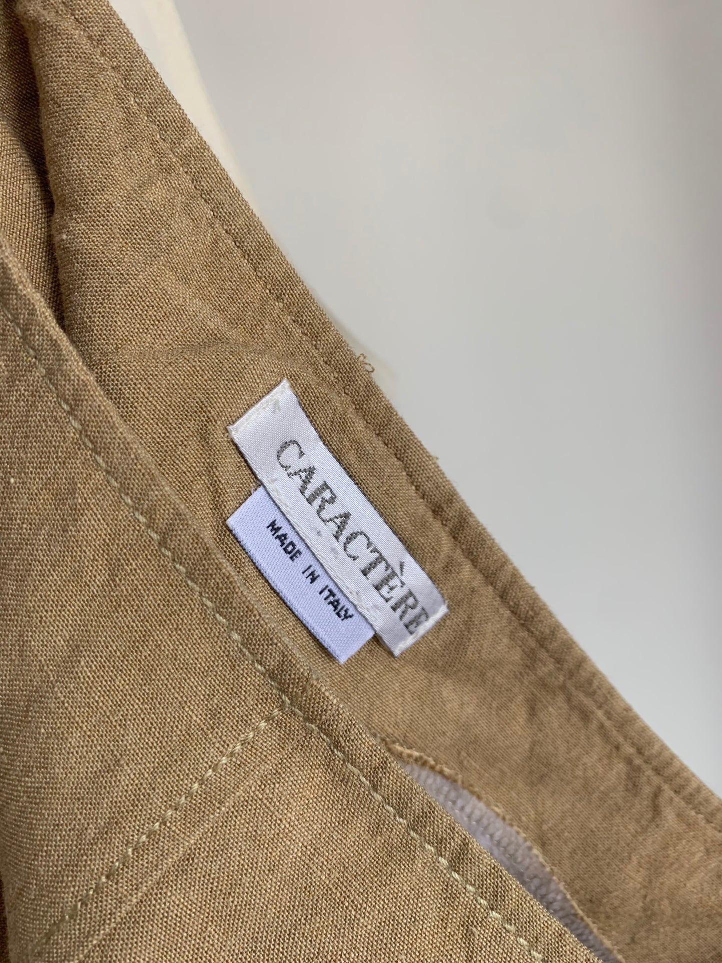 Vintage linen maxi dress
