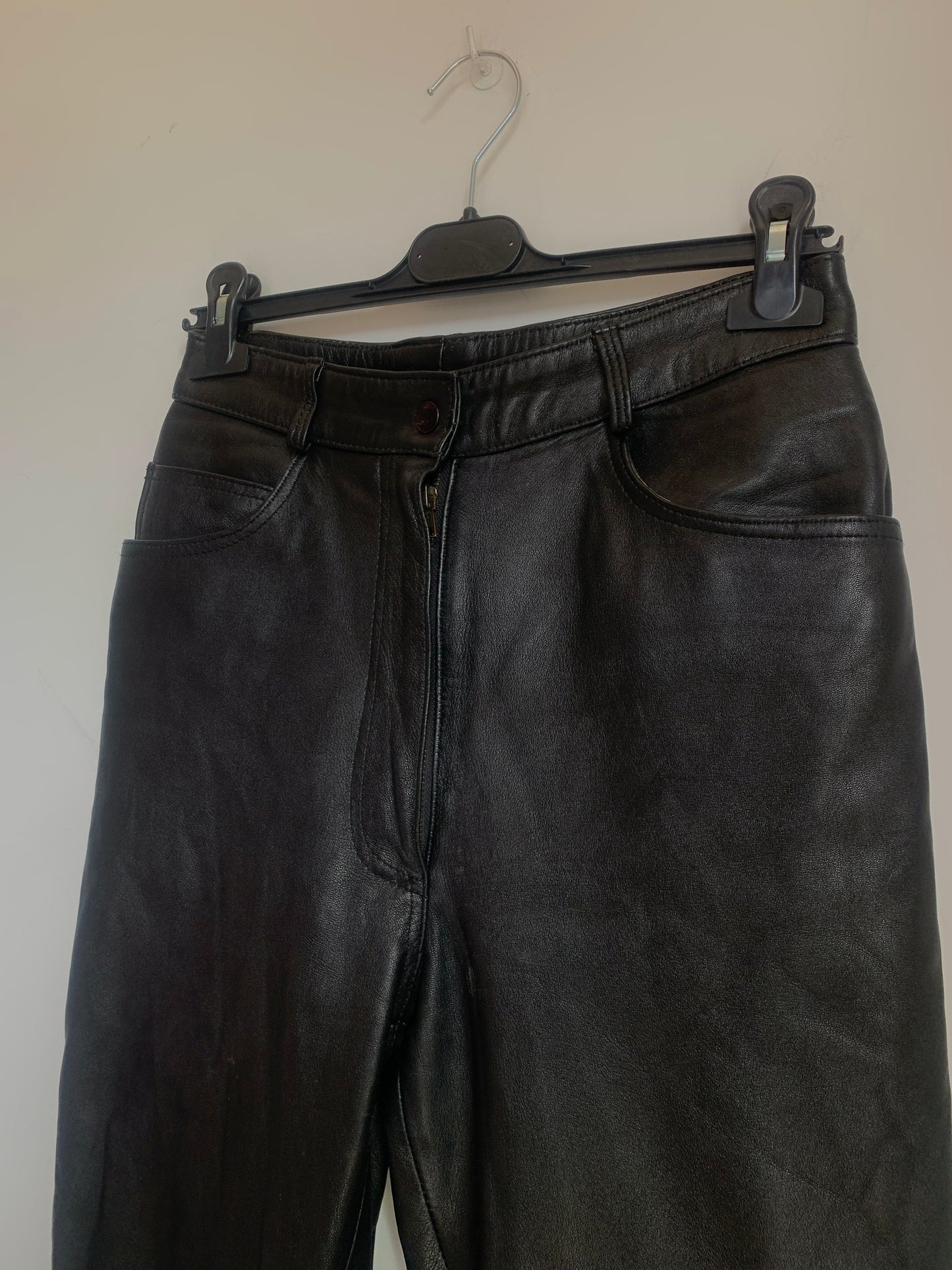 Vintage real leather pants
