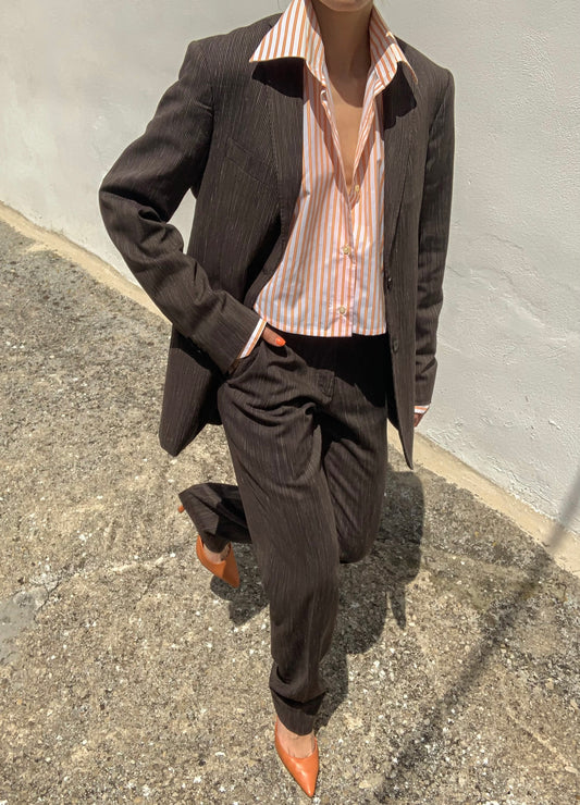 Valentino Oxon striped suit