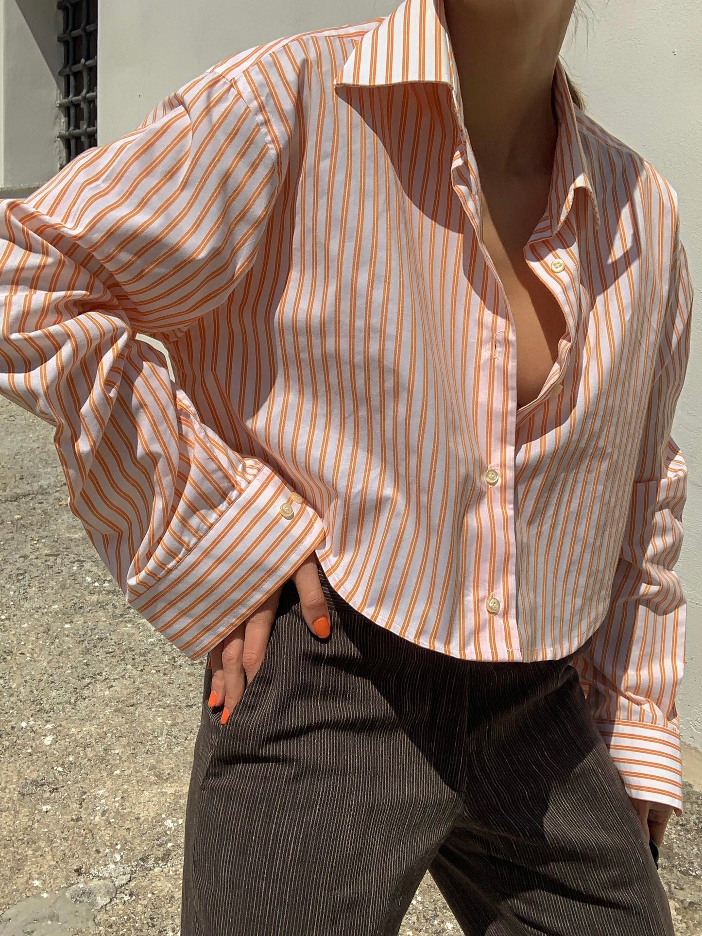 Reworked striped shirt