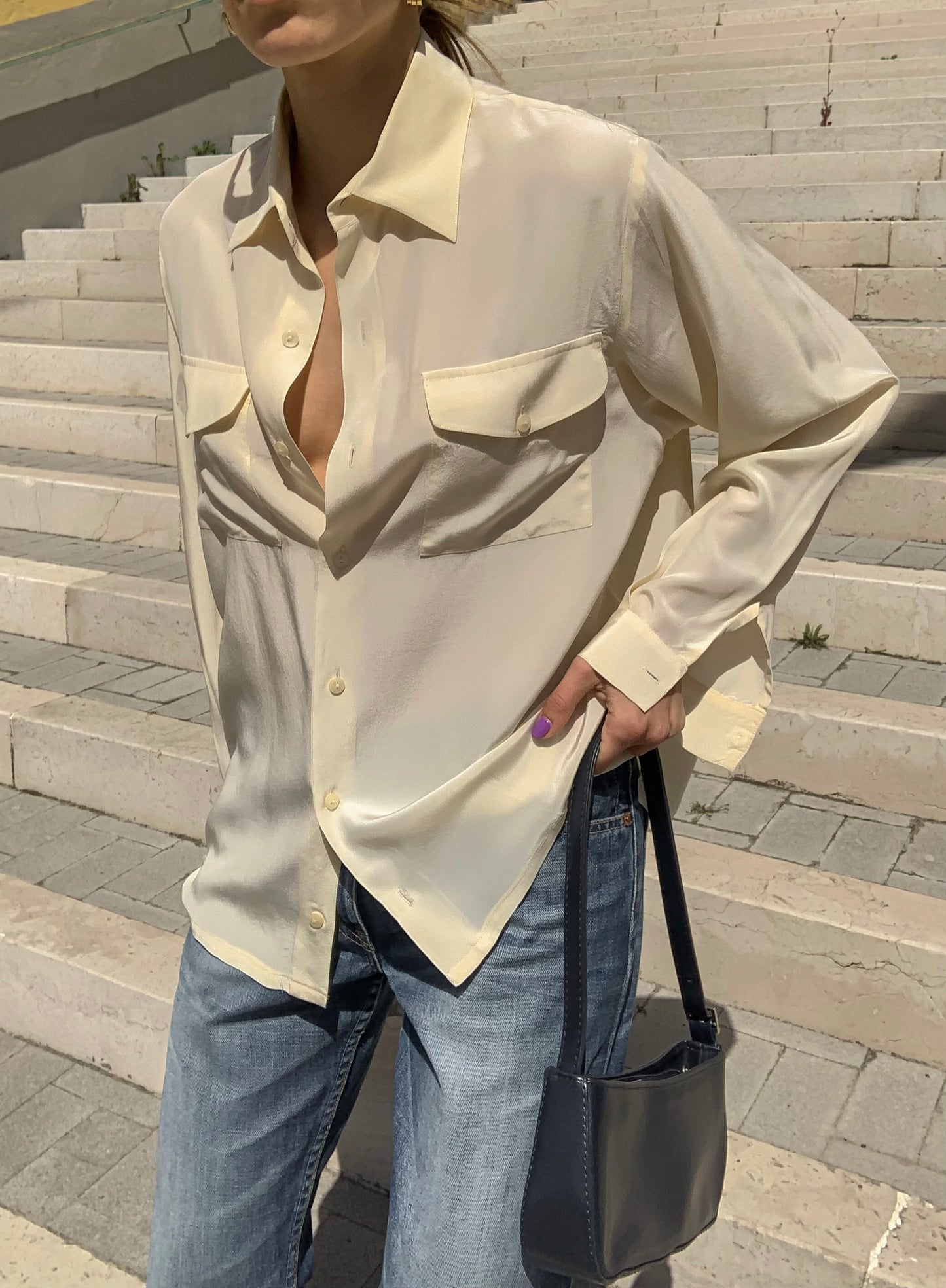 Vintage pure silk shirt