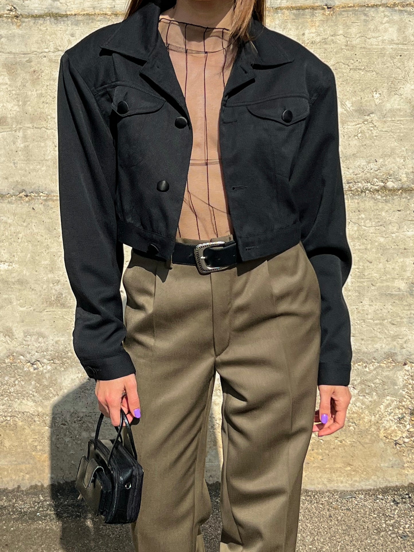 Vintage cropped jacket