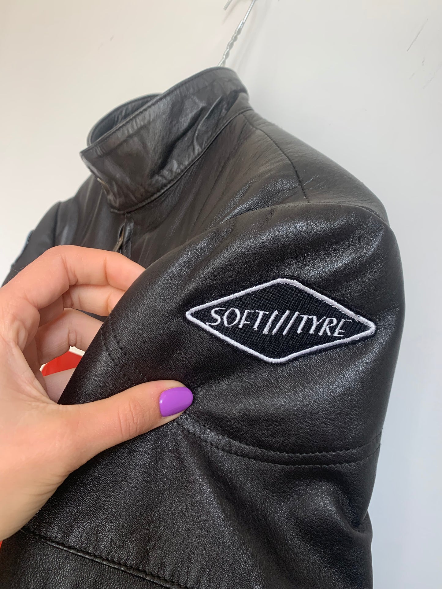 Vintage moto leather jacket
