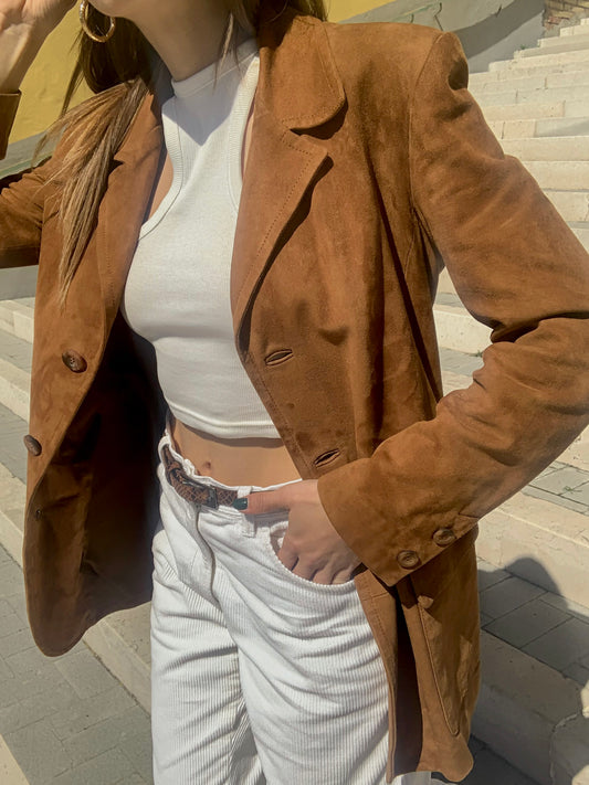 Vintage suede blazer
