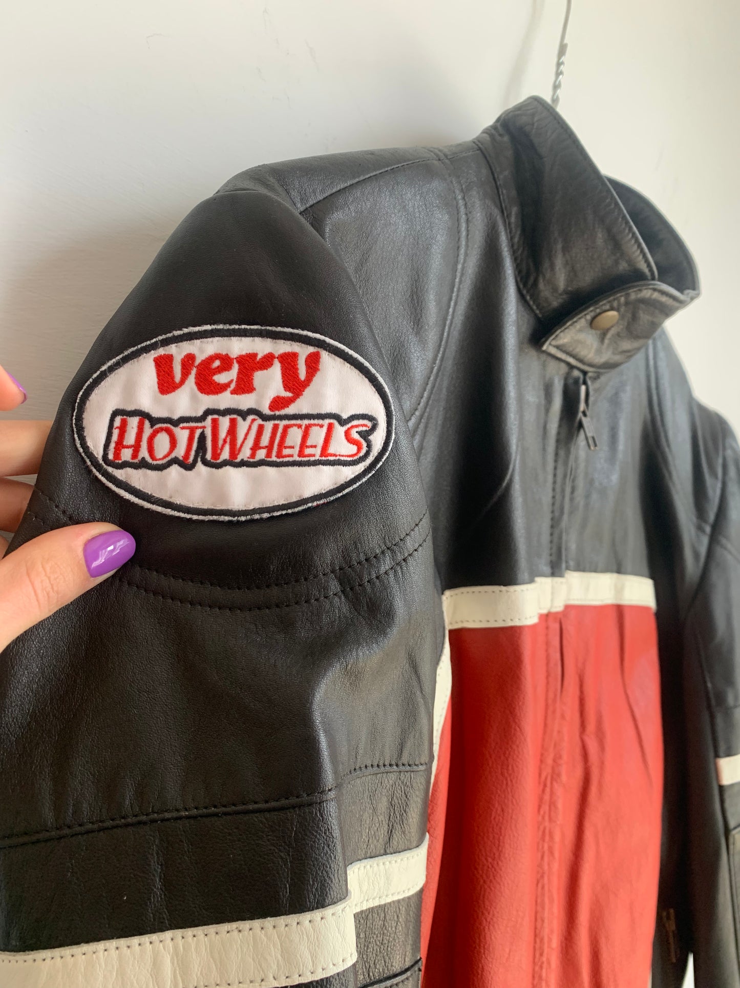 Vintage moto leather jacket