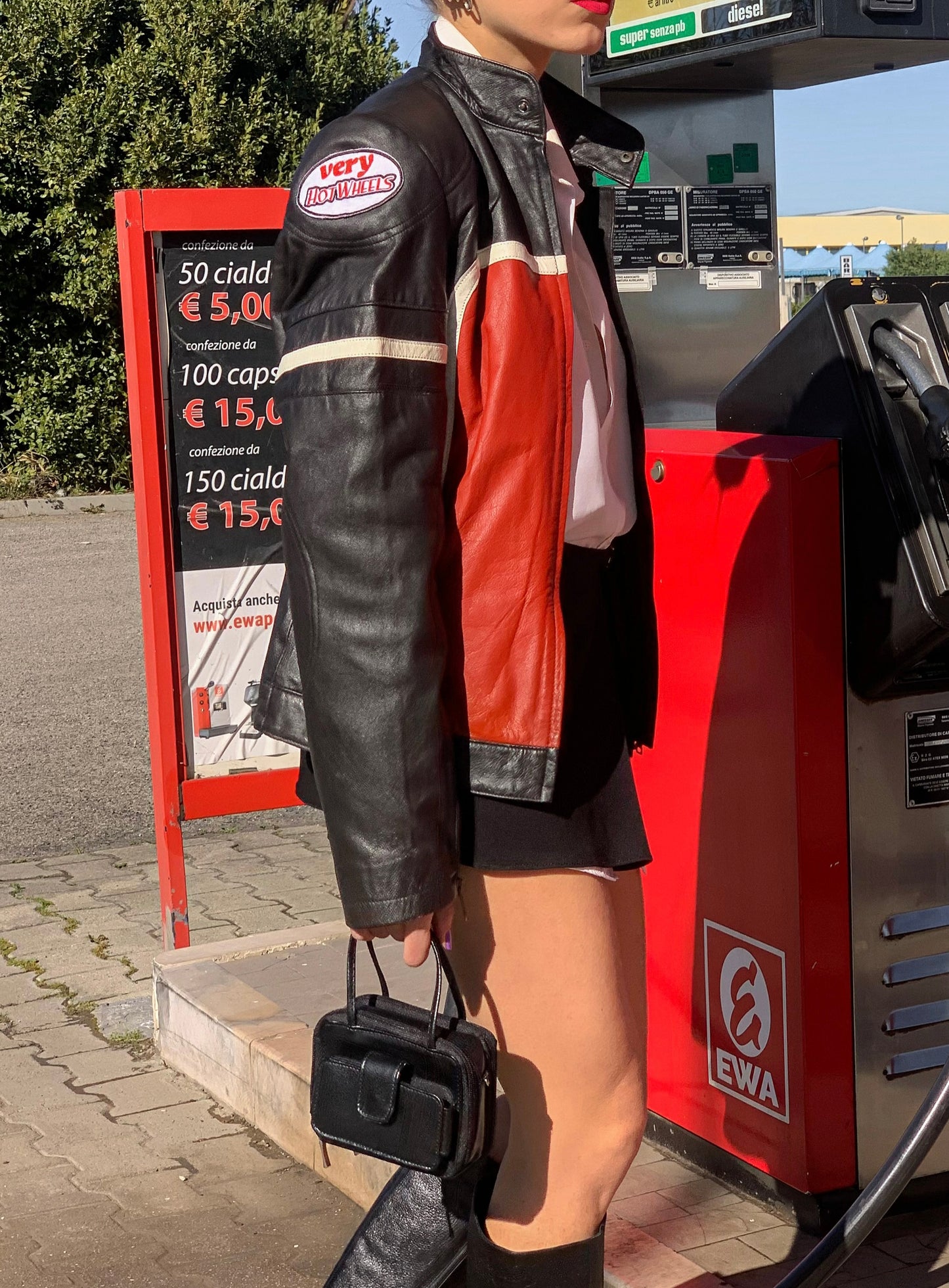 Vintage moto leather jacket